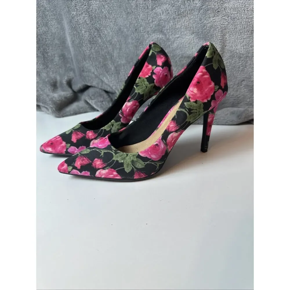 Women’s‎ Pink Floral Print Heels By Christian Soriano Size 7